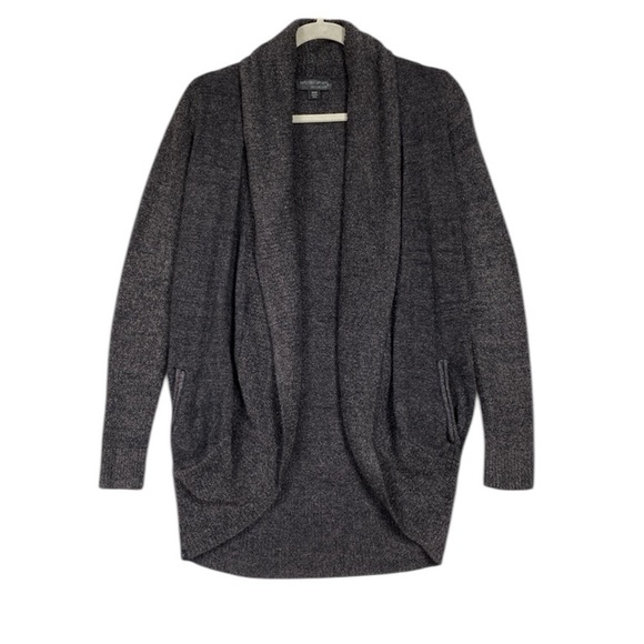 Barefoot Dreams Cozychic Lite Open Front Cardigan Womens Size XS / S Charcoal - Picture 1 of 7